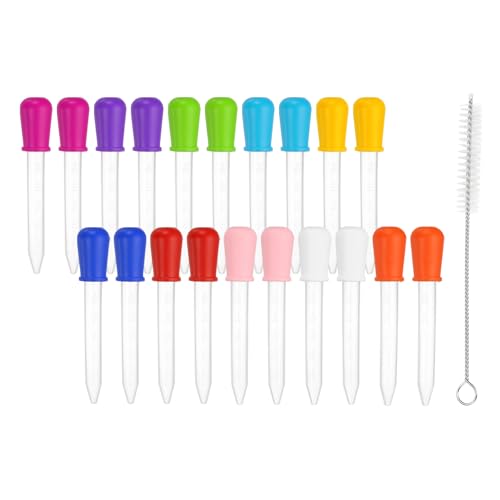 Pipettes compte-gouttes silicone PATIKIL pour éviter les coulures de gélatine et de colorants