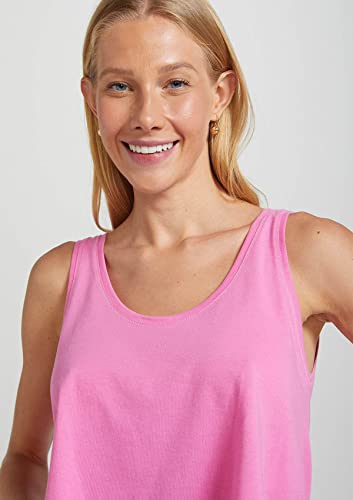 Regata Cropped Básica Feminina Reta Rosa P