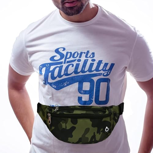 Image of Fanny Packs for Men and Women, Water-Repellent Sports Waist Pack Bag for Travel Hiking Running Hands-free