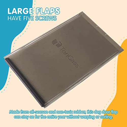 (2-Pack) Dog Door Flap Replacement Medium Compatible With Petsafe Freedom Dog And Cat Doors Pac11-11038 - Measures 8 1/4" X 12 1/4" With Magnetic Closure #TOP3