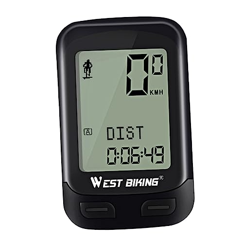 YARNOW 5 velocímetro de Bicicleta Accesorios para Bicicletas Ciclo cronógrafo Ciclismo medidor de Potencia cronómetro de Bicicleta Black