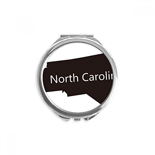 Miroir rond Caroline du Nord cadeau souvenir des USA pour globe-trotteuse