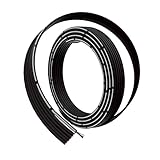 BNTECHGO 22 Gauge Silicone Ribbon Cable Flexible 6P Black 10 ft Flat Cable 22 AWG Stranded Tinned Copper Wire