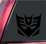 Transformers Decepticon Vinyl Decal Sticker - Black - 6 inch size by ShadowMajik