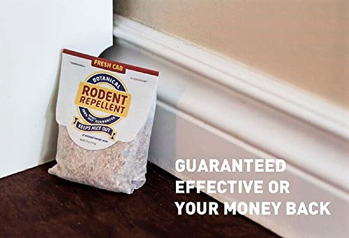 Fresh Cab Fc6 Botanical Rodent Repellent Keeps Mice And Rats Out, Federal Epa Registered For Use Indoors And In Enclosed Spaces, 2.5 Ounce X 4 Scent Pouches X 4 Pack (Total 16 Pouches) #TOP7