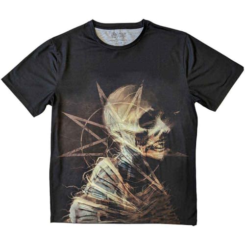 Rock Off officially licensed products Slipknot T Shirt Profile Nouveau Officiel Unisex Sublimation Dye Print Noir Size XXL