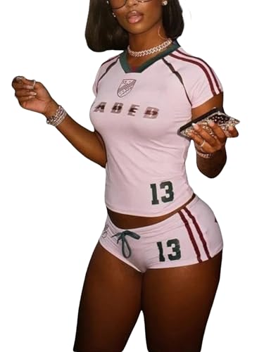 Workout Sets for Women Two Piece Lounge Sets Casual Summer Outfits 2 Piece Short Matching Clothing Set