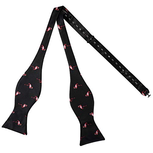 Image of Alizeal Mens 2pcs Solid Self-tied Bow Tie Set