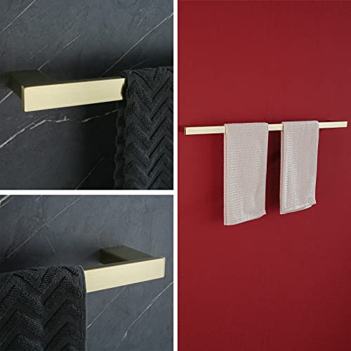 RANDOM Brushed Gold Towel Bar 28 inch Gold Towel Holder SUS304 Stainless Steel Hand Towel Holder for Bathroom Wall Mounted Towel Rod.96009-2-28BG by RANDOM - Used condition - Image 7