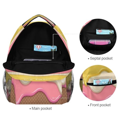 Sac à dos à la vanille chocolat ergonomique et durable - 6