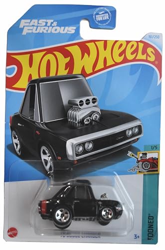 Hot Wheels '70 Dodge Charger, Tooned 1/5 Fast & Furious miniatura 1
