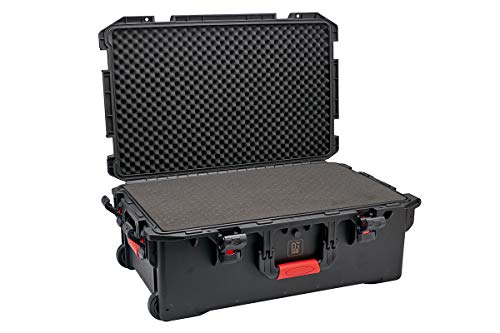 Dgcase 25" Wheeled Hard Case 60-03 + Cubed Foam 4 Layers, Protective Carrying Case For Drons, Drums, Stands, Lens Or Camera Set (Art.60-03 | Int. 25.00 X 15.60 X 9.25 In. #TOP3