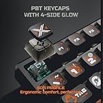 RK ROYAL KLUDGE 75% HE Mechanical Gaming Keyboard Wired Hall Effect Magnetic Compact Keyboard with Rapid Trigger 8000Hz Polling Rate Hot Swappable PCB RGB Backlit PBT Keycaps Volume Knob - Image 5