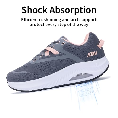 Womens Wide Toe Box Shoes Arch Support Walking Shoes Orthotic Wide Tennis Sneakers for Plantar Fasciitis4