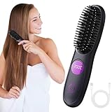 MINI GLÄTTEISEN, GLÄTTBÜRSTE KABELLOS, 2026 NEU HAARGLÄTTER BÜRSTE, 3 TEMPERATURSTUFEN STYLING WERKZEUG FÜR DAMEN HERREN ALLTAG REISE PENDELN URLAUB DATE