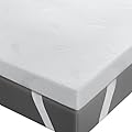 BedStory 8cm Topper Matrimoniale in Memory Foam con Profumo di Lavanda, Coprimaterasso con Angoli Elastici, Morbido e Lavabile (160x190x8 cm）