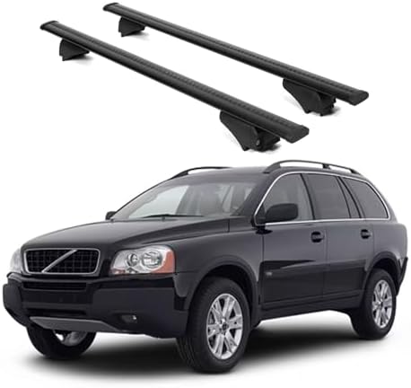 ERKUL Roof Rack Cross Bars for Volvo XC90 2003-2014 | Aluminum Cr...