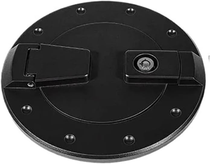 耐久性の高い燃料ドアロックビレットアルミニウムガスタンクキャップカバー、ハマーH2 2003-2009に適合、クロームブラック外装ア