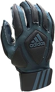 adidas Scorch Destroy 2 Full Finger Lineman's Gloves, Gray/Black, Small