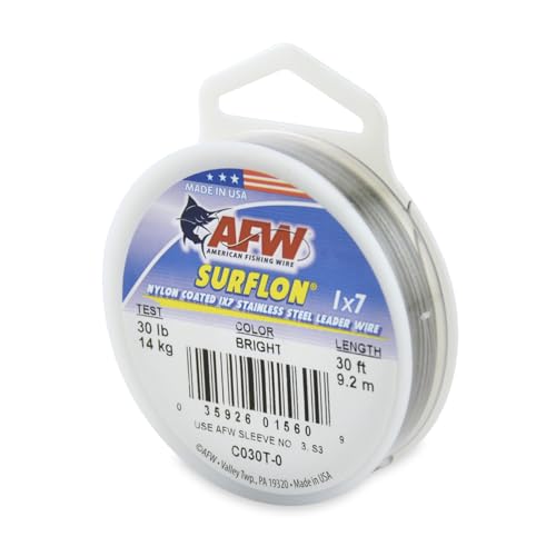Image of American Fishing Wire Surflon Nylon Coated 1x7 Stainless Steel Leader Wire