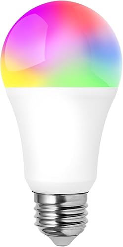XFOX Bombillas inteligentes WiFi Tuya Smart Life APP CCT + LED multicolor de alto brillo 800LM 60W equivalente a compatible con Alexa Google Home