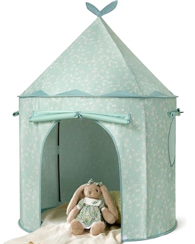 Tiny Land Kids Play Tent Cute GreenTent for Kids Indoor Portable Toddler Tent for Girls & Boys Fun Playhouse Toy for Imaginative Play Perfect Toys Gifts for 3 Year Old Girl & Boy