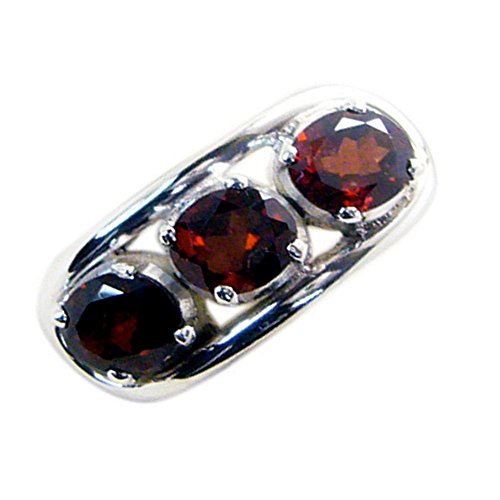 Charms Argent 925 Grenat Véritable, pendentif chakra marron rouge