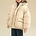 Girls Winter Long Sleeve Puffer Jacket Thicken Baggy Short Down Coats Fashion Insulated Thermal Padded Coat with Hood