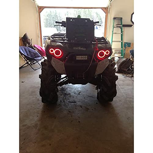 Kit de luces LED halo SNORKELYOURATV para ATV rojo miniatura 5