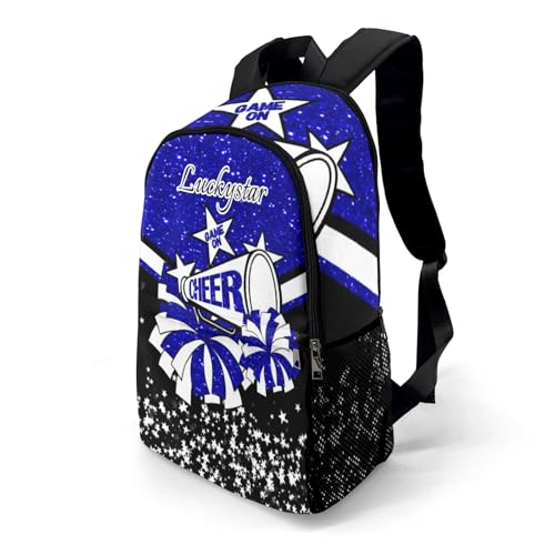 Personalized Dark Blue Cheer Backpack Lightweight Cheerleading Backpack for Girls Customized Name Cheerleader Bag for Women.2