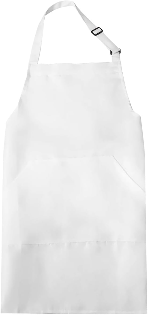 Aprons for Women 1pc Kitchen Cooking Aprons 82x68cm Adjustable Bib Waterproof Long Ties Chef Apron