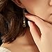 LOOYUUPEE Natural Hetian Jade Dangling Earrings for Women Lucky Handmade Earrings Natural Bead Pendant Drop Earrings Green Long Wire Bridal Jade Jewelry (925 Sterling Silver with Gold Plated)