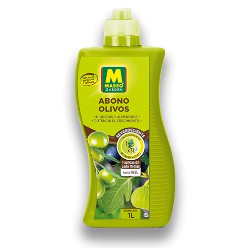 Abono Ecológico para Olivos, Almendros e Higueras 1 Litro para diluir en 165 Litros de Riego | Alto contenido en Humus | Floración, Mejora del Fruto y Potenciador del Crecimiento | Nexum Market