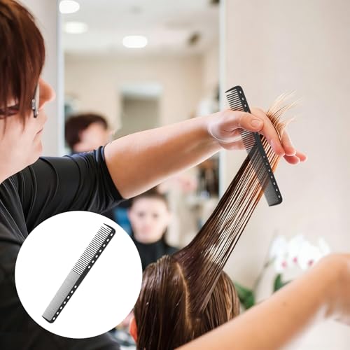 Set de 9 peines de corte de cabello de carbono miniatura 5