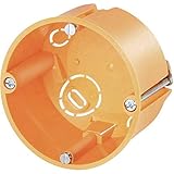Avec vormontierten vis Appareil de Tronic de Mur Creux F Boîte, 47 mm de Profondeur, Contenu : 25, Orange, E115