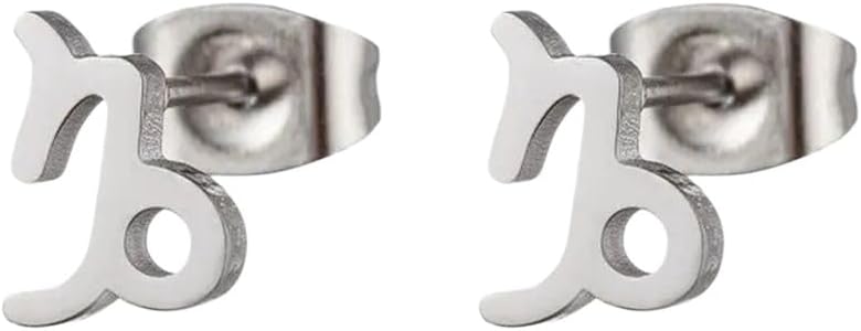 New 2026 12 Constellation Stud Earrings For Women Zodiac Sign Astrology Jewelry Leo Aries Scorpio Ear Cartilage Female Birthday Gift Fashion Accessories Creative