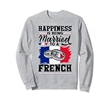 Photo Gallery francia bandiera francese la felicità è sposata con un francese felpa Photo Gallery francia bandiera francese la felicità è sposata con un francese felpa