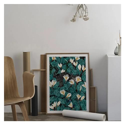 Tableau déco nature impression sur toile fleurs maison 40x50 - 3