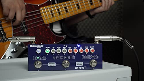 HOEREV Pédale de guitare multi-effets Delay Reverb Phase Distortion Overdrive Pédale multi-effets pour guitare basse… - Les Beatles, Paul McCartney, John Lennon, RIngo Starr, George Harrison HOEREV Pédale de guitare multi-effets Delay Reverb Phase Distortion Overdrive Pédale multi-effets pour guitare basse… – Image 3