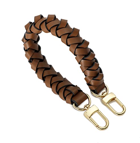 Image of 12 Inches Genuine Leather Top Braided Handle Suitable for Hobo Bucket Bags Pochette Bag