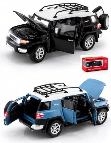 Image of Magicwand 1:24 Scale Die-Cast Tayota FJ Cruiser【X-Large】【Box Packing】 with 6 Openable Doors,Pull Back Action,Lights,Music【Random Color】【Pack of 1】