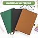 Yikki Notizbuch A5 Liniert, 3 Stück Notizbuch A5 Klein, 8.3x5.7 Business Leder Notebook, Mini Notizbücher Set, Notizblock Mit Stifthalter, Journal Buch, je 160 Seiten, 80 Blatt