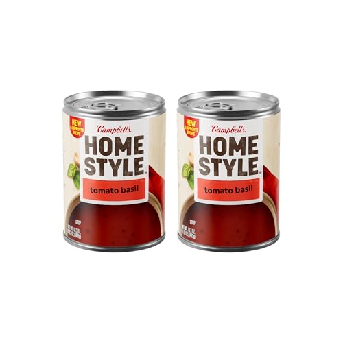 Campbell’s Homestyle Tomato Basil Soup, 16.3 oz Can (Pack of