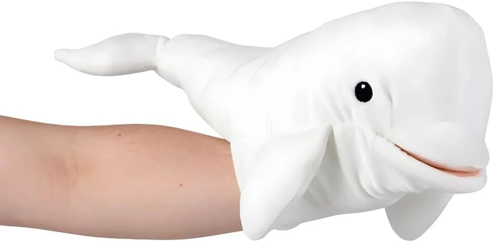 Rhode Island Novelty 15" Ocean Safe Beluga Puppet