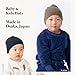 CHARM Baby Organic Beanie Boys - Slouchy Cotton Kids Warm Knit Hat Girls Cream