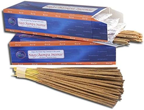 Nag Champa Gold Incense- Bulk 500 Sticks Pack (2 x 250 Stick Boxes)