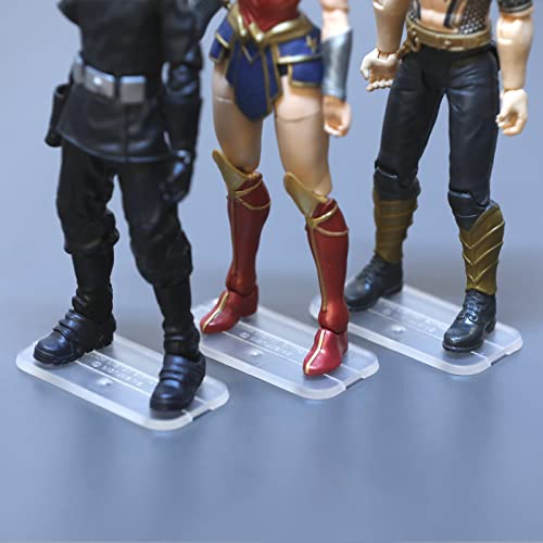 Image of 56PCS 6inch Action Figure Display Peg Stand, Figure Toy Support Base Holder, Compatible with 1 /12 Mavel Legends Series /GiJeo Classified Series /D C /Mo tu Figures, Square