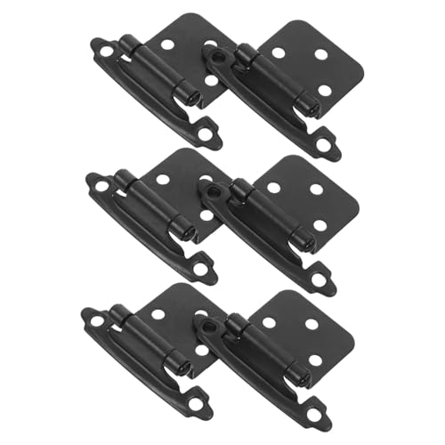 NUOBESTY 6piezas Bisagras De Cierre Automático Para Puertas De Armario Resistente y Duradera