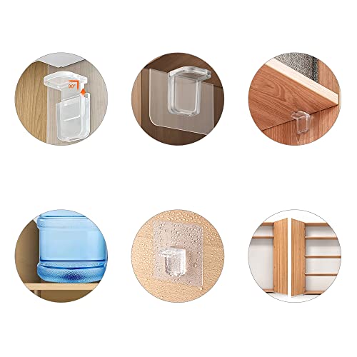 Pamtns 20 Pezzi Staffa di Scaffale Autoadesiva