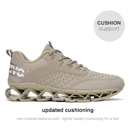 Image of Chopben Men's Running Shoes Blade Non Slip Fashion Sneakers Breathable Mesh Soft Sole Casual Athletic Walking Shoes
